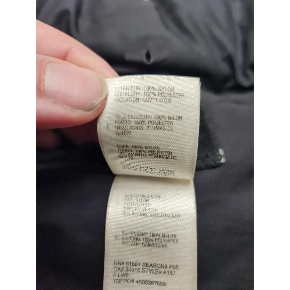 Vintage The North Face Nuptse 700 Down Jacket Mens Medium Black Puffer F05 A187‎